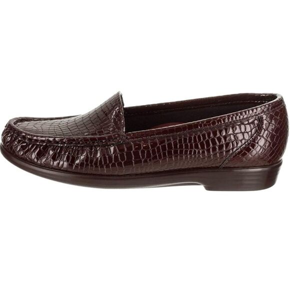 SAS Simplify Brown Croc Embossed Shoes Size 11.5W B12B - Picture 2 of 11